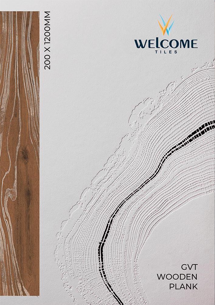 WELCOME TILES WOODEN CARVING PLANK 200X1200